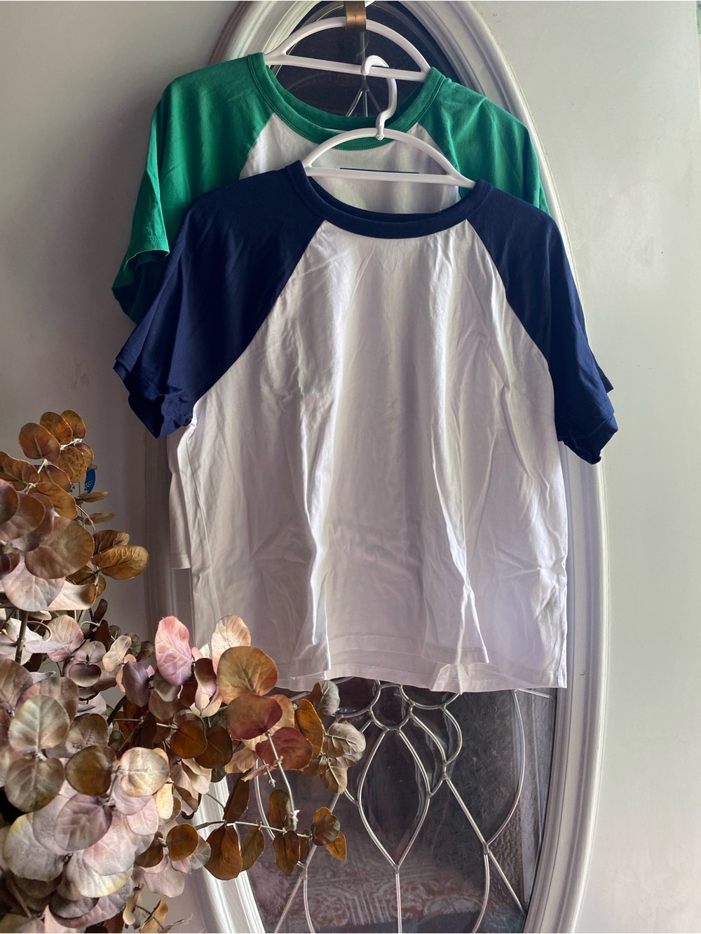 Old Navy Raglan Sleeve Cropped Baseball Tees - Lot of 2 - Sz XL TALL